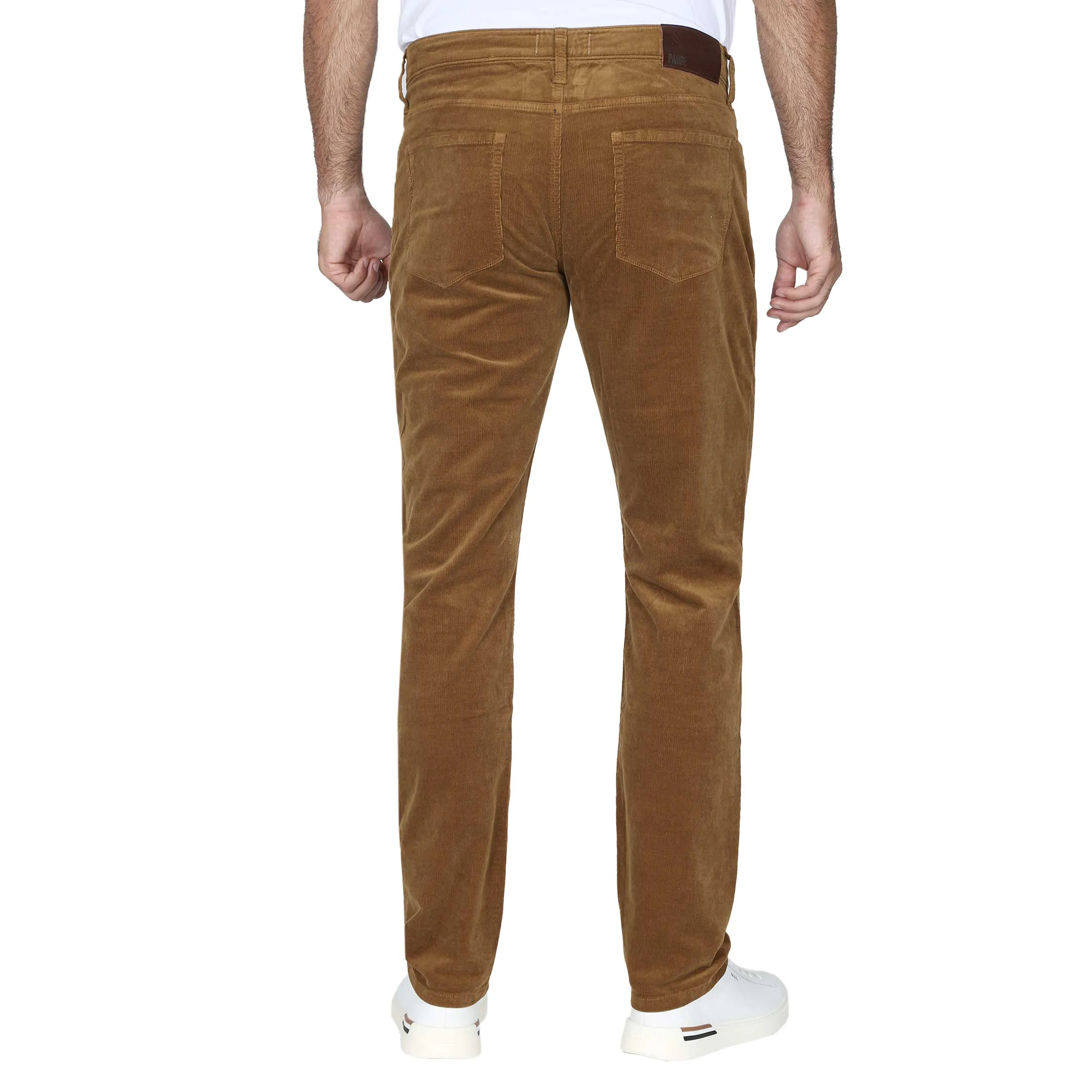 Paige Lennox Corduroy Trouser in Golden Sunset Tan