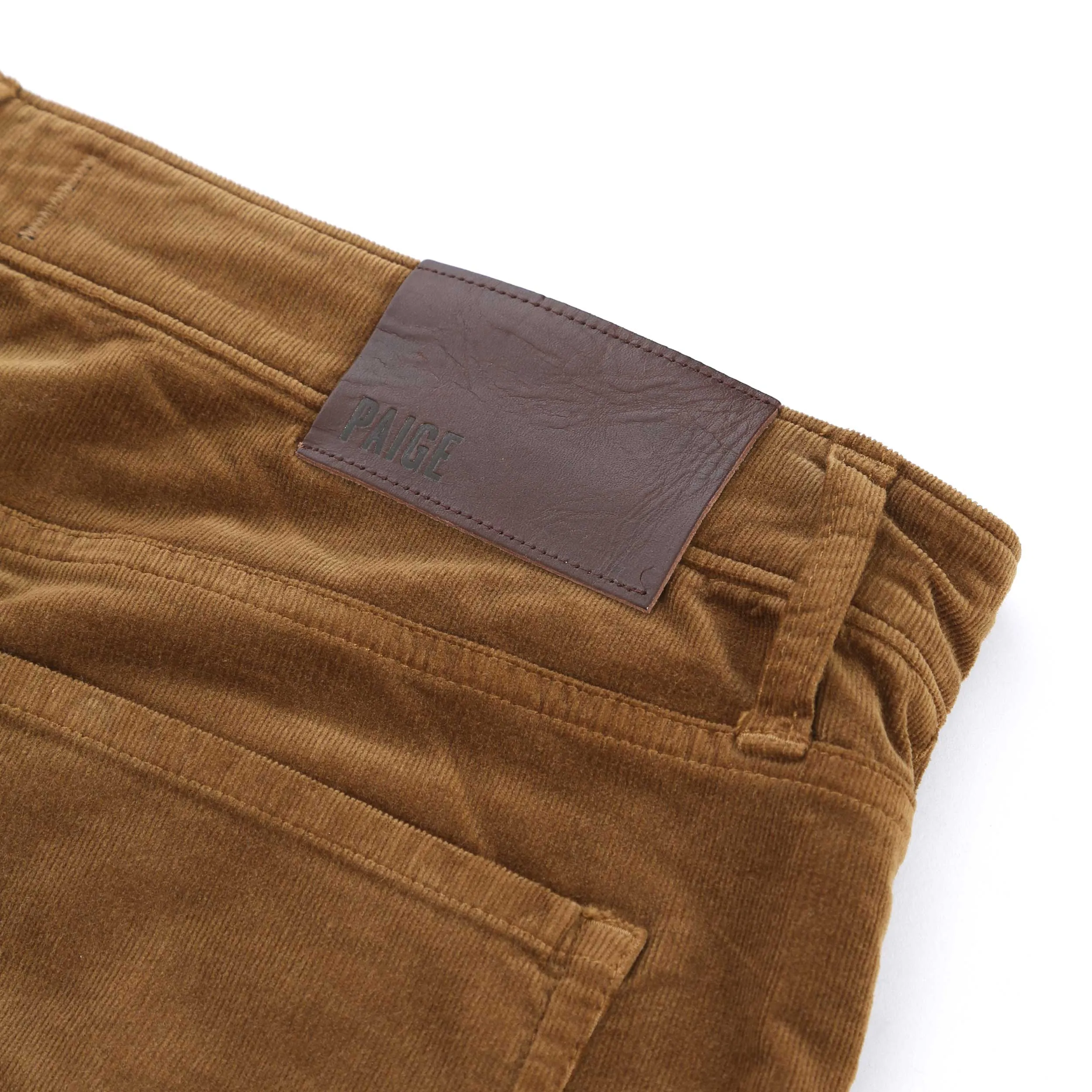 Paige Lennox Corduroy Trouser in Golden Sunset Tan