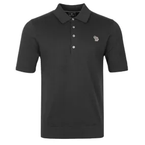 Paul Smith Zebra Badge SS Polo Knitwear in Black