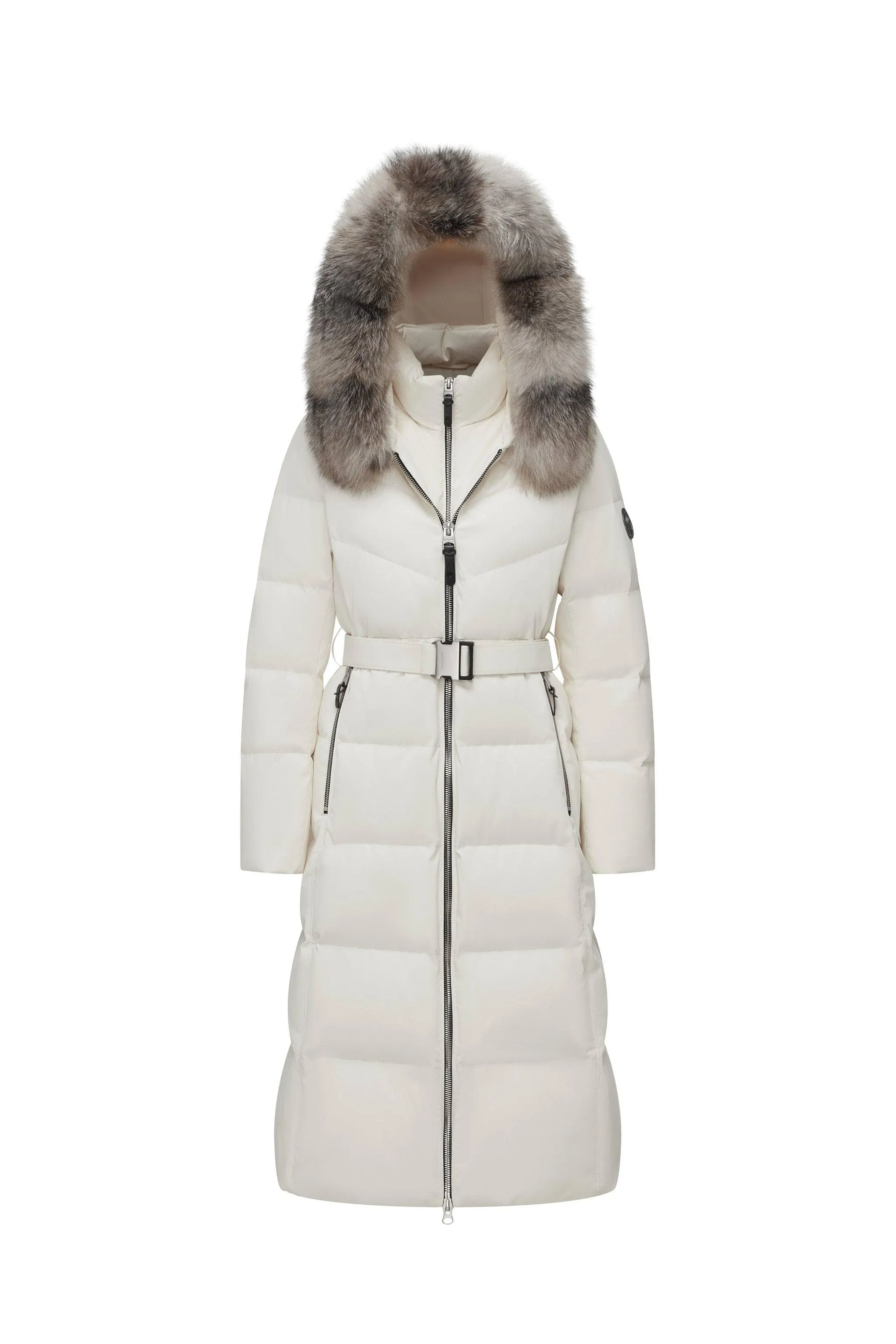 Premium Business Women's Long Goose Down Coat