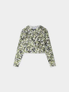 Printed Cardigan-Specks of Floral