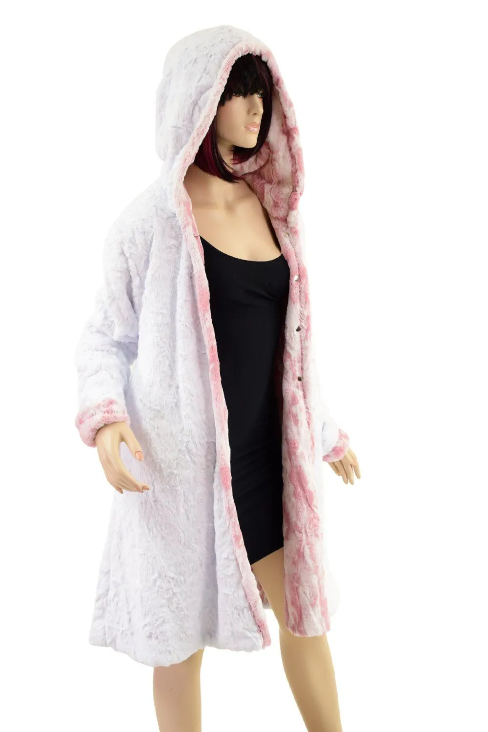 Reversible Double Minky A Line Coat