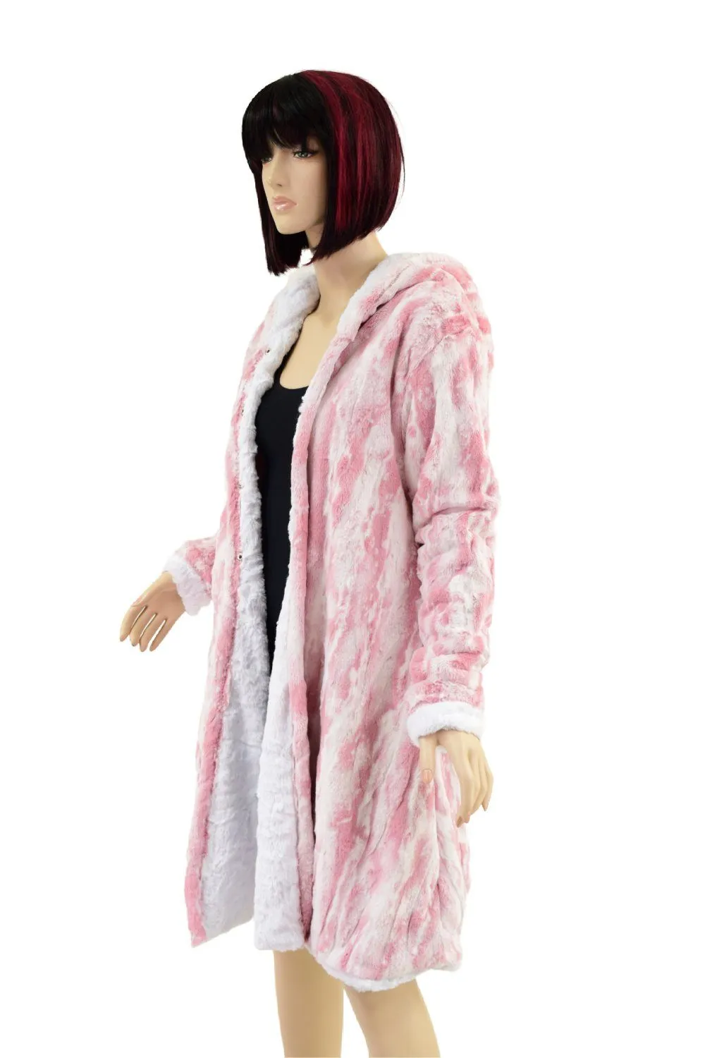 Reversible Double Minky A Line Coat