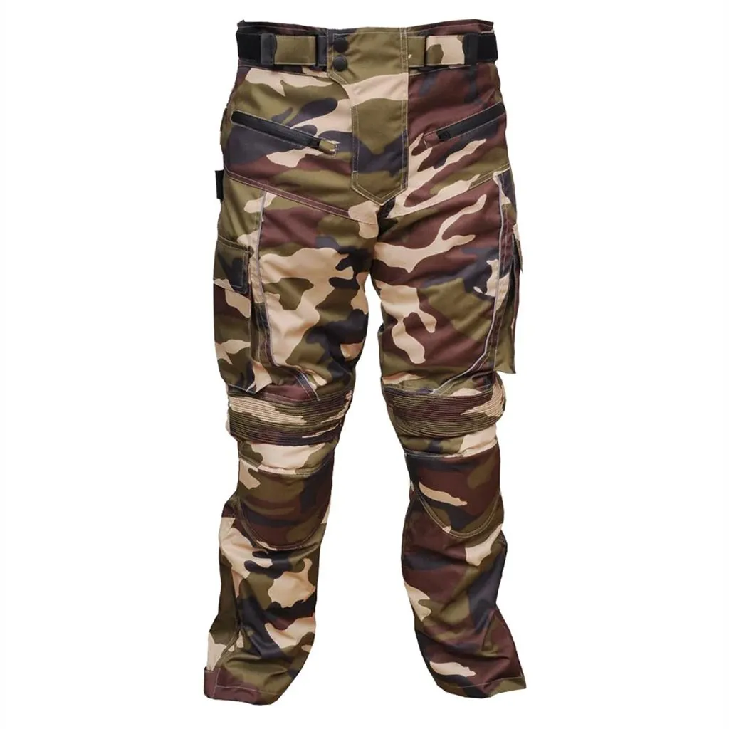 RIDERACT® Cordura Motorcycle Pant TARZAN Camouflage Green