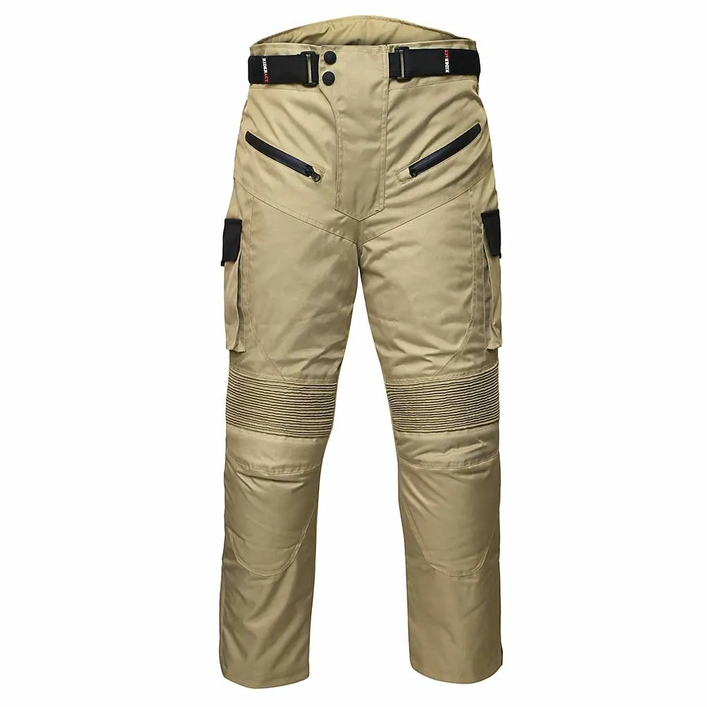 RIDERACT® Cordura Waterproof Motorcycle Pant TARZAN Khaki