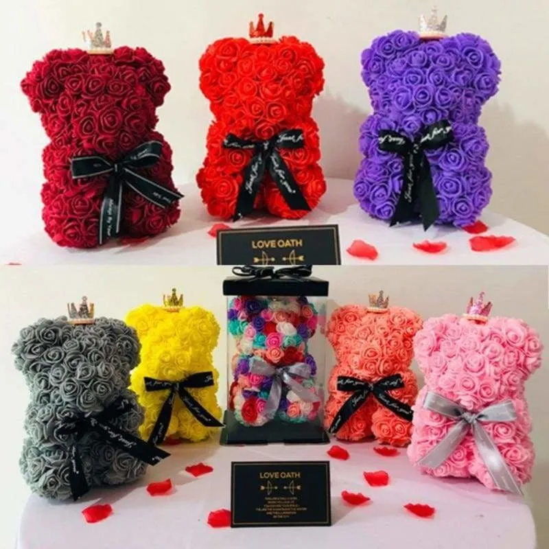 Rose Teddy Bear Valentines Gift Just For You