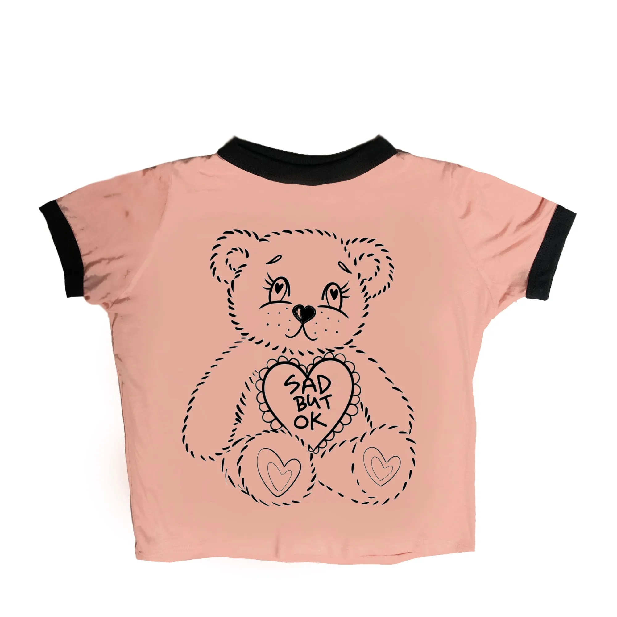 Sad Teddy Ringer Tee