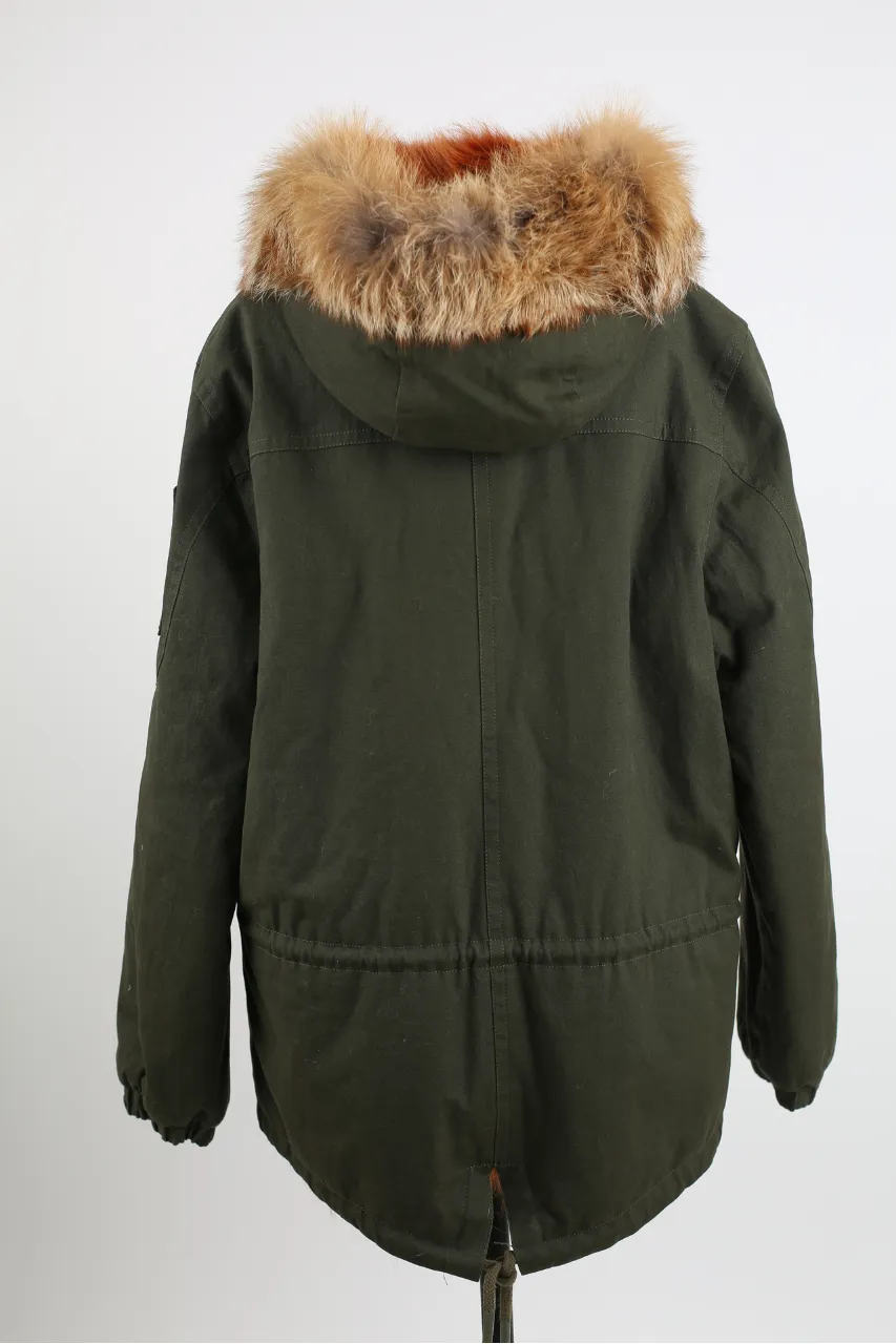 Saint Fabien Reversible Cotton Fur Lined Parka