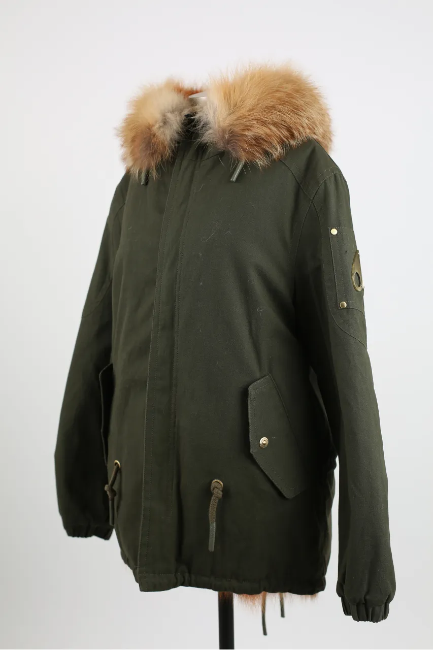 Saint Fabien Reversible Cotton Fur Lined Parka