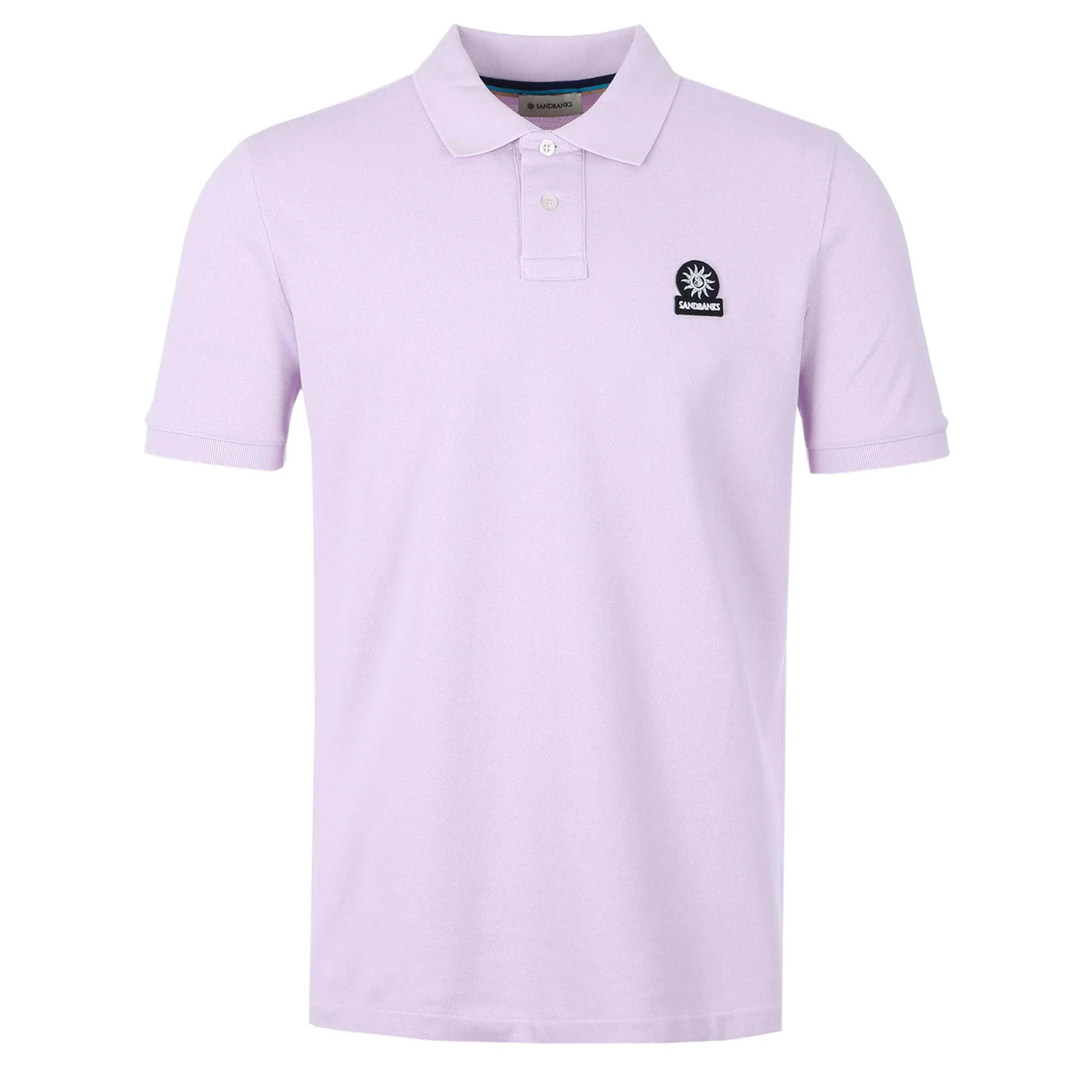 Sandbanks Badge Logo Polo Shirt in Lilac