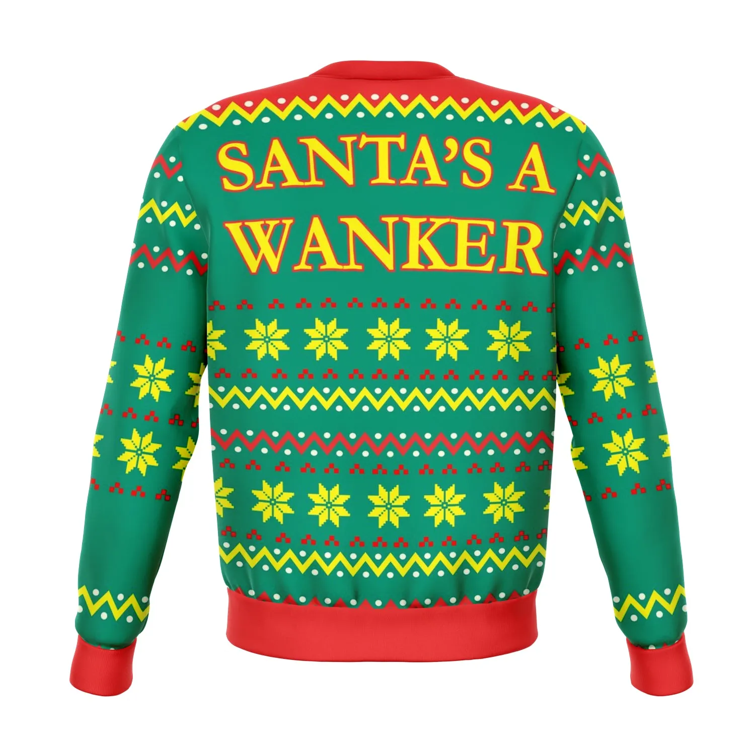 Santa's Wanker Offensive Ugly Christmas Sweater