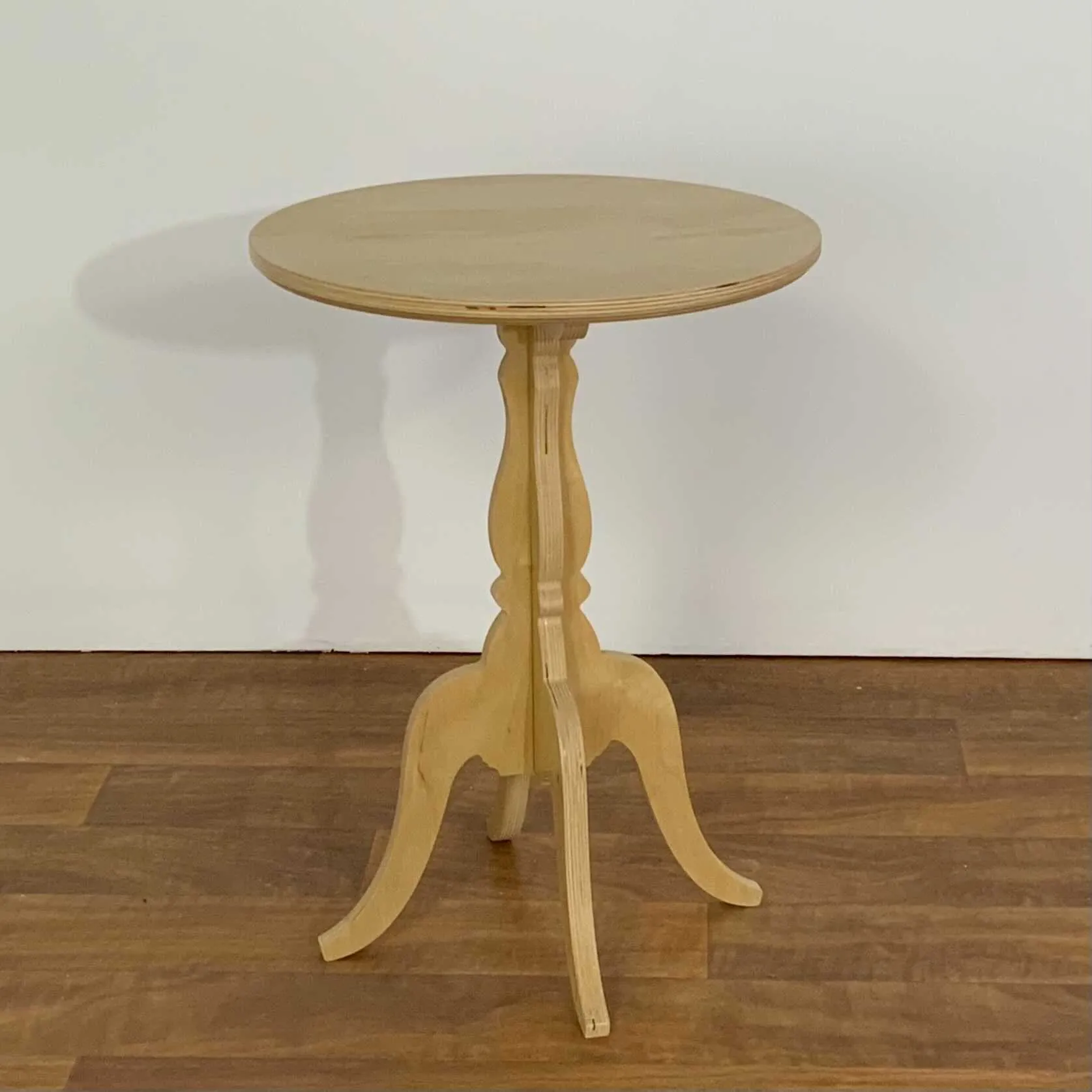 Scrolled Base Round Side Table