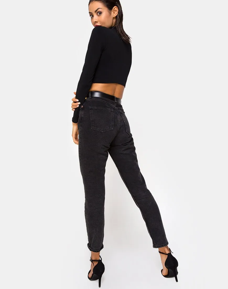 Sinex Crop Top in Black