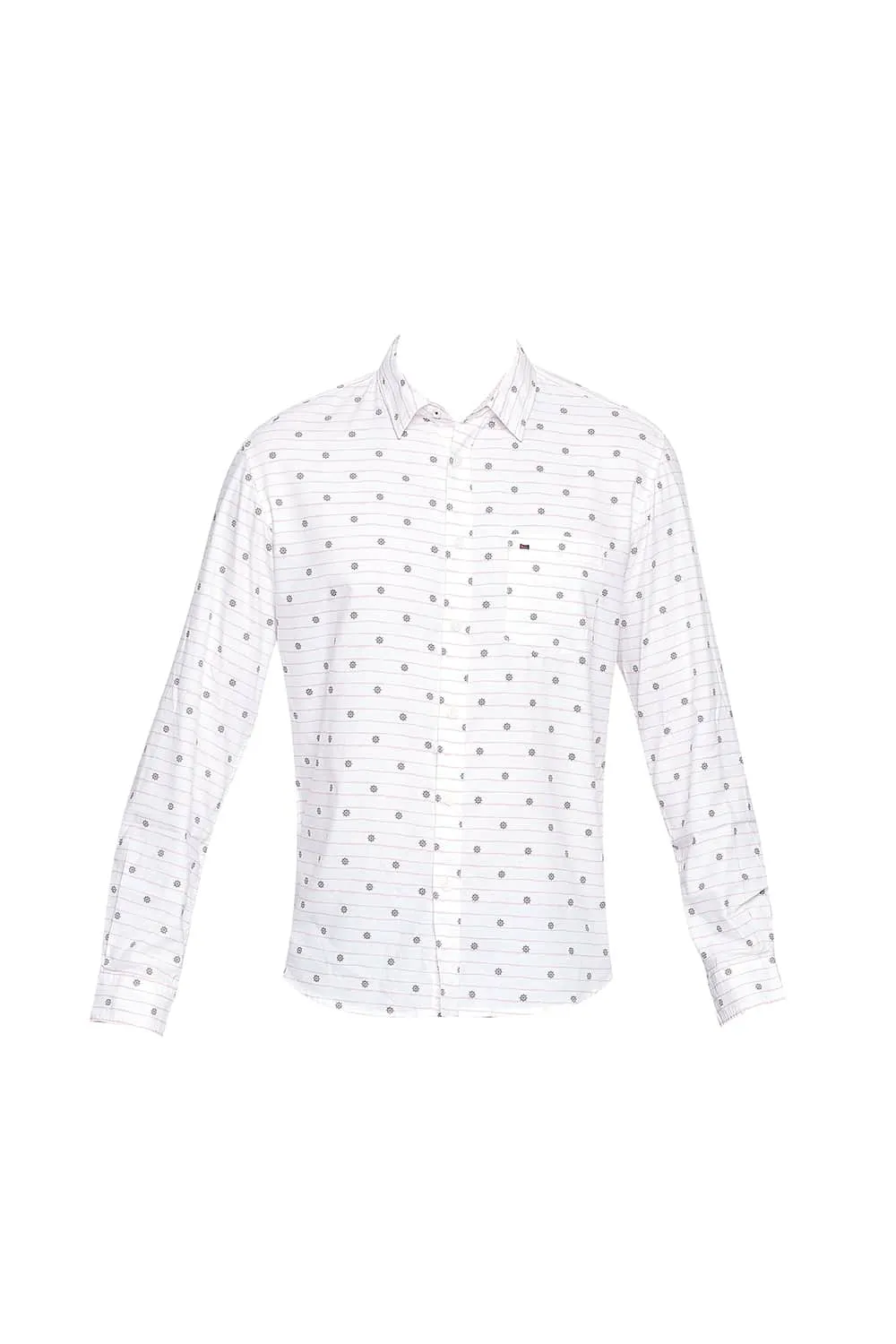 Slim Fit Cotton Modal Printed Shirt