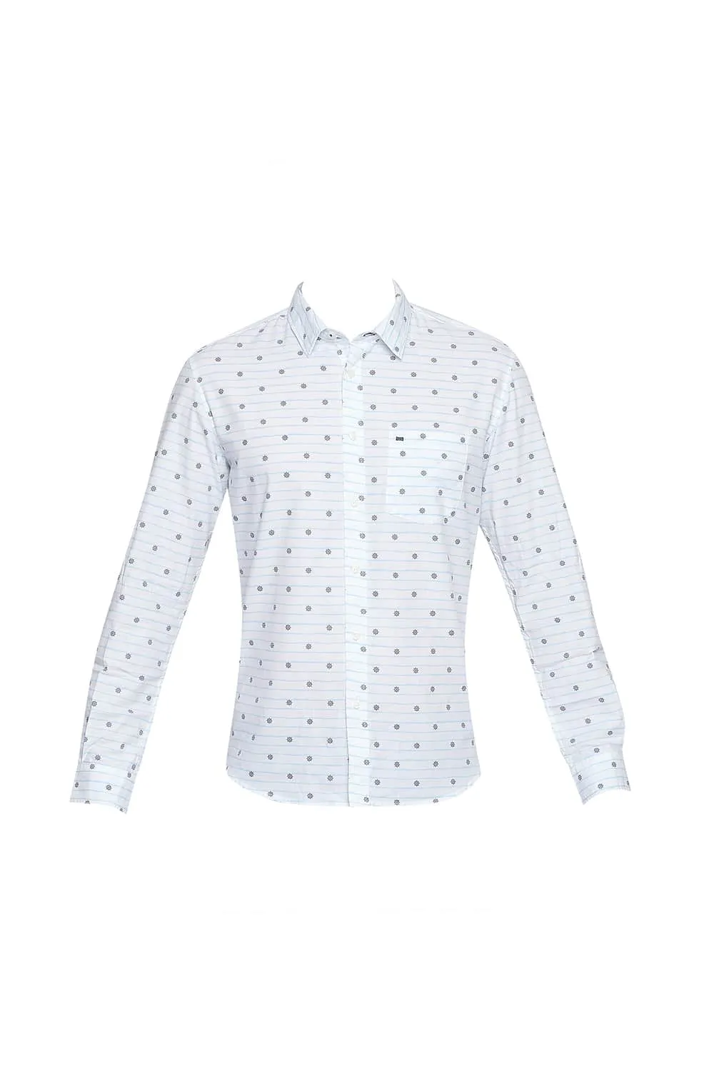 Slim Fit Cotton Modal Printed Shirt