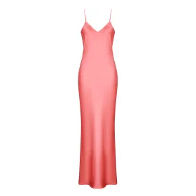 SLIP MAXI DRESS SILK ELASTANE BARBIE 256