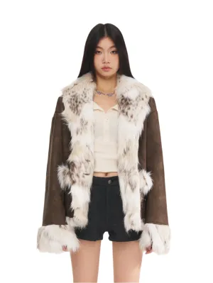 Snow Leopard Faux Fur