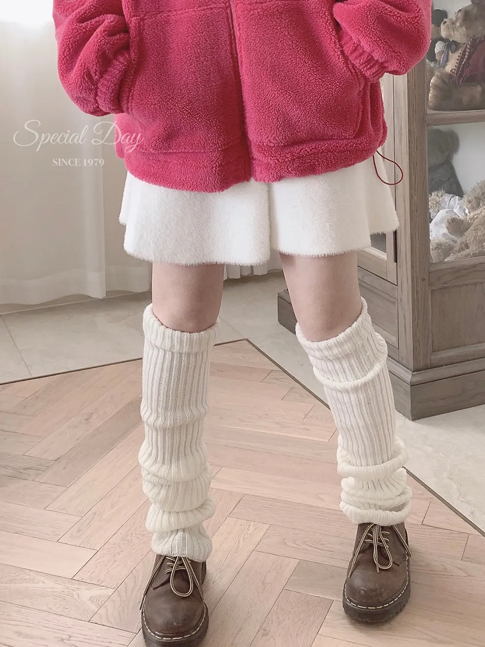 Soft bunny faux fur skirt