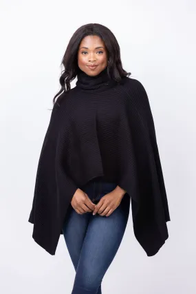 SOIA & KYO Rebeeca Scarf Cape in Black