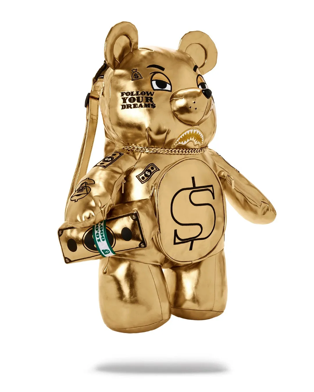 Sprayground Backpack GOLD BEAR  Gold