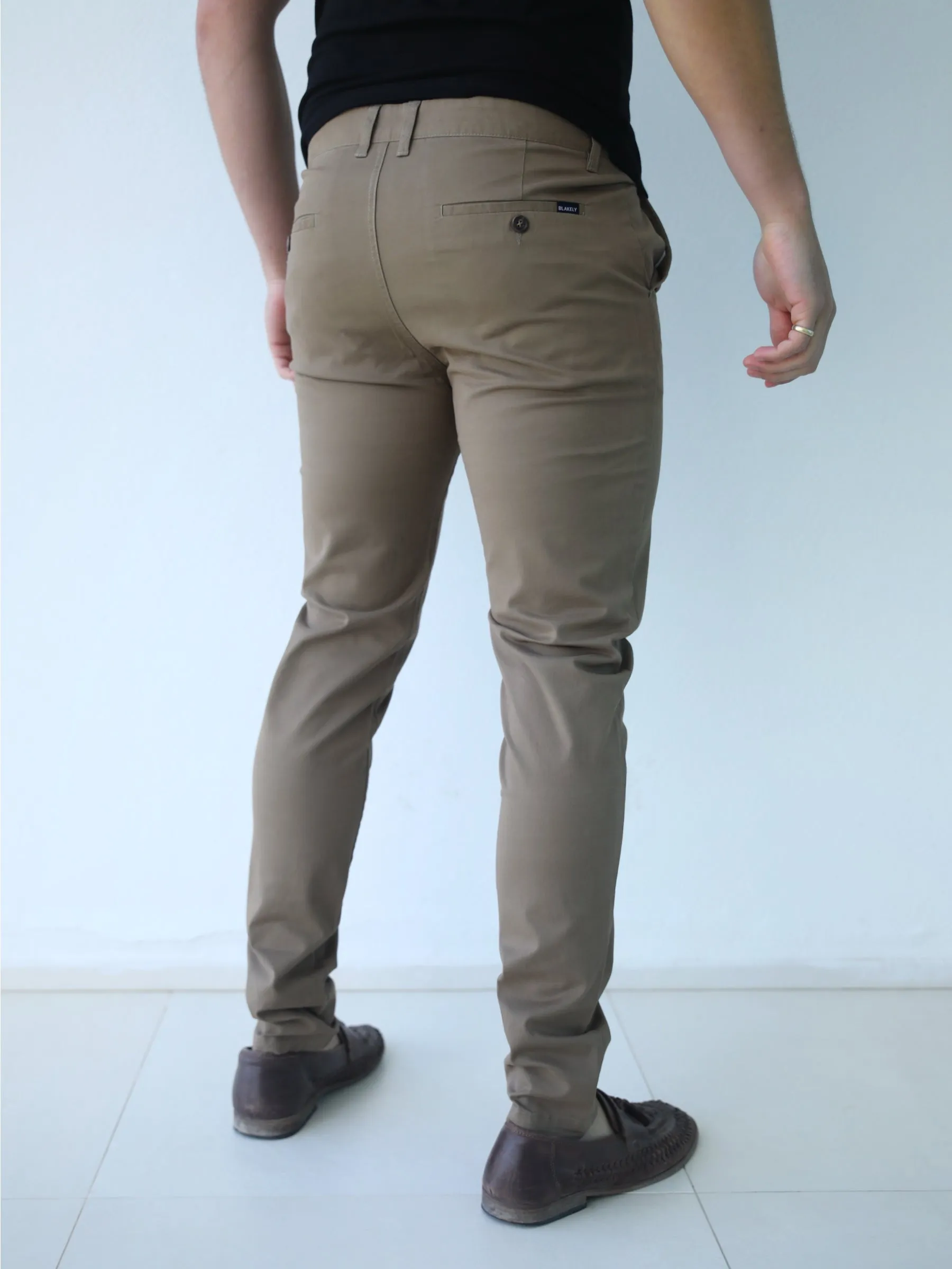 Stretch Chinos - Brown