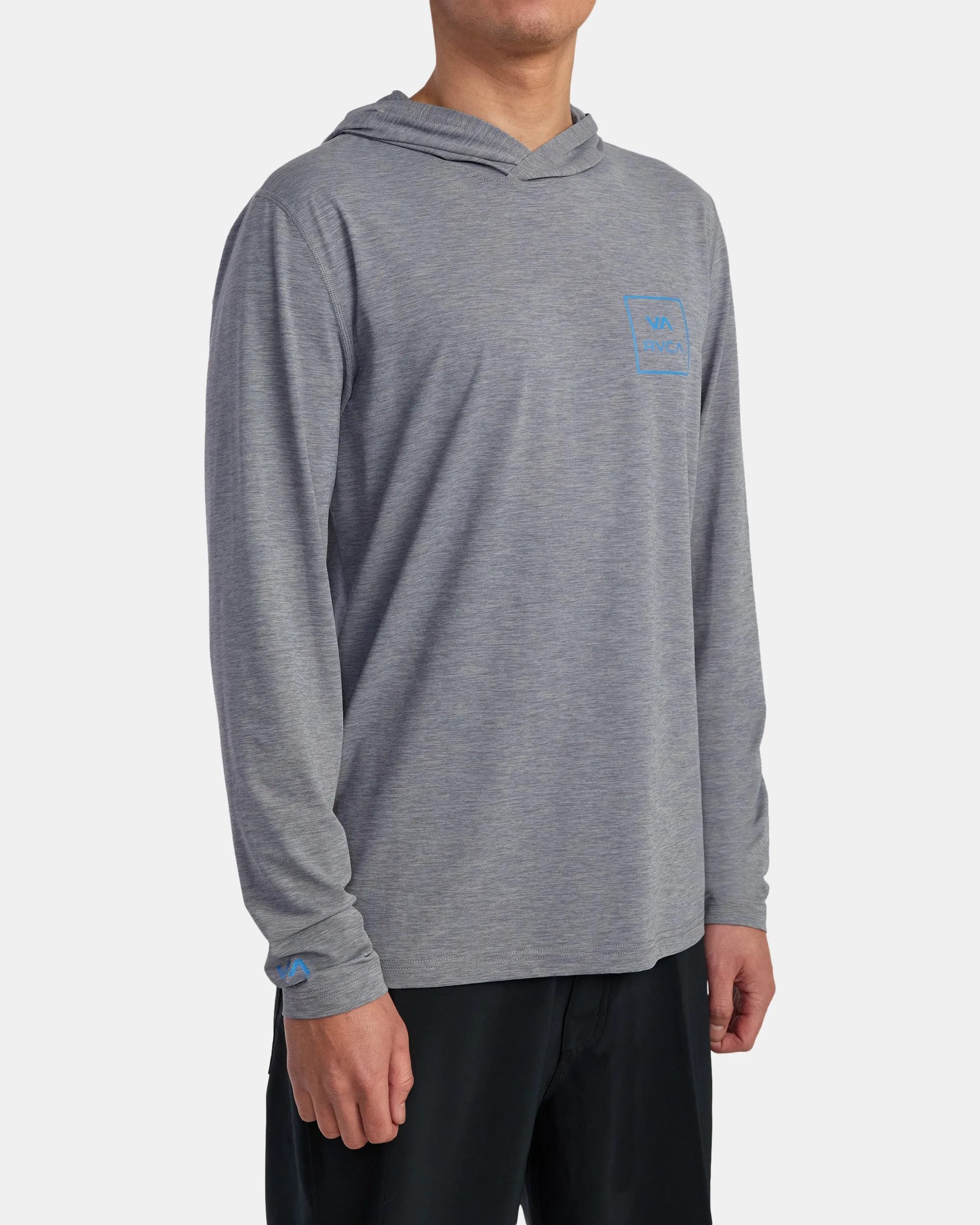 Surf Shirt Hoodie Hooded Surf Tee - Heather Grey