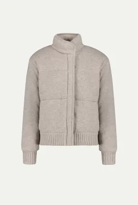 TAOS cashmere puffer bomber