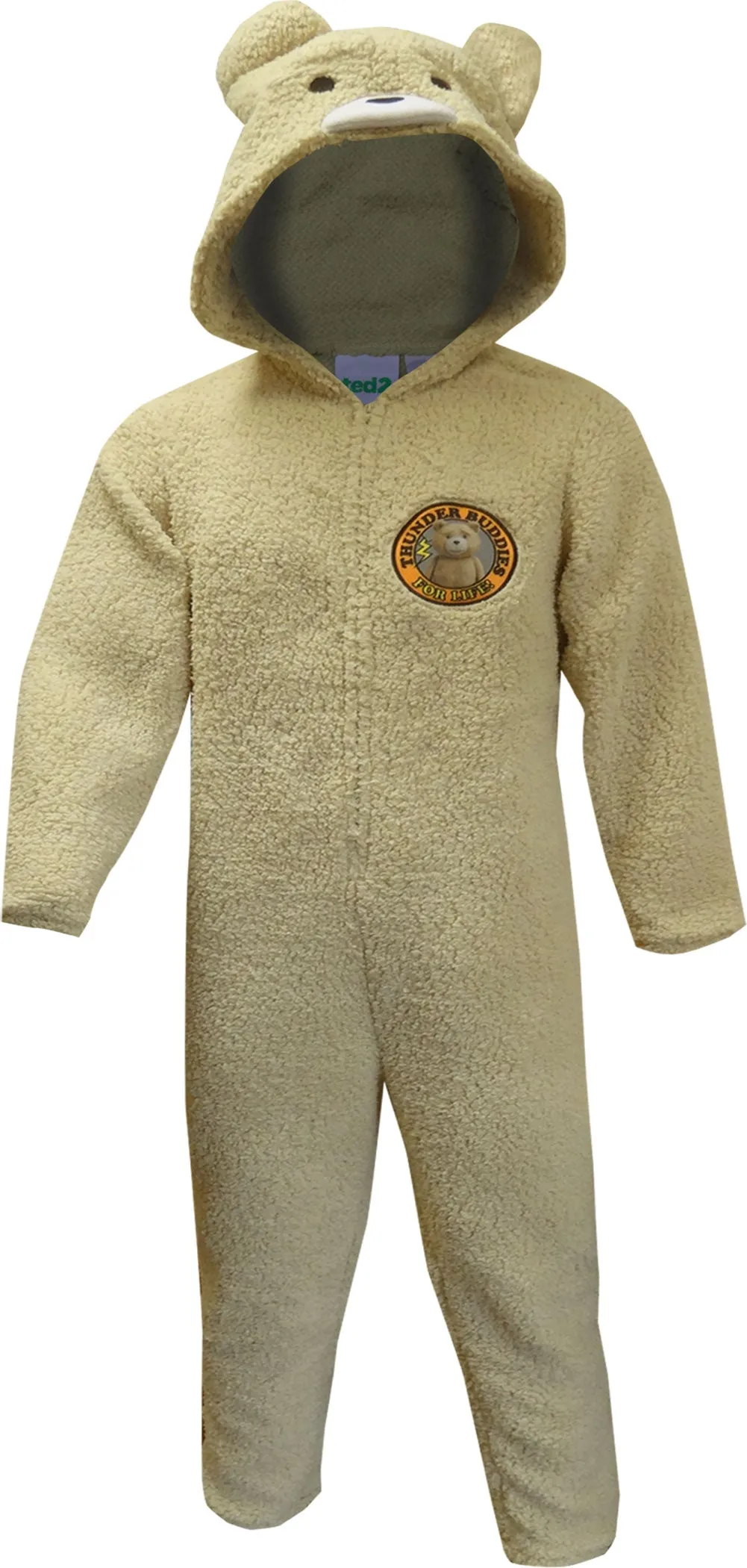 Ted2 Thunder Buddies for Life Plush Onesie Hooded Pajama