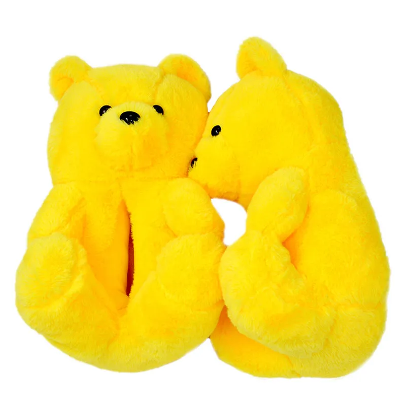 Teddy Bear Plush Warm Indoor Slippers