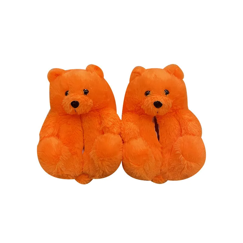 Teddy Bear Plush Warm Indoor Slippers