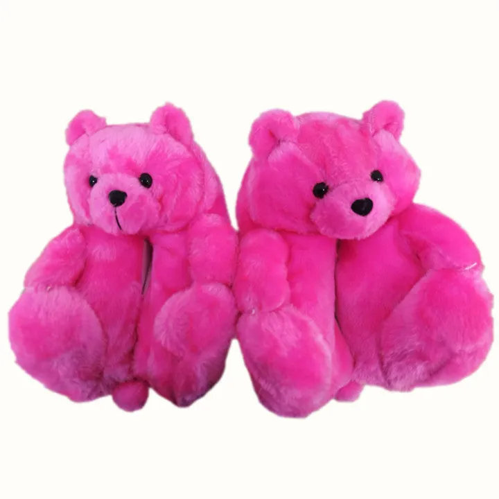 Teddy Bear Plush Warm Indoor Slippers