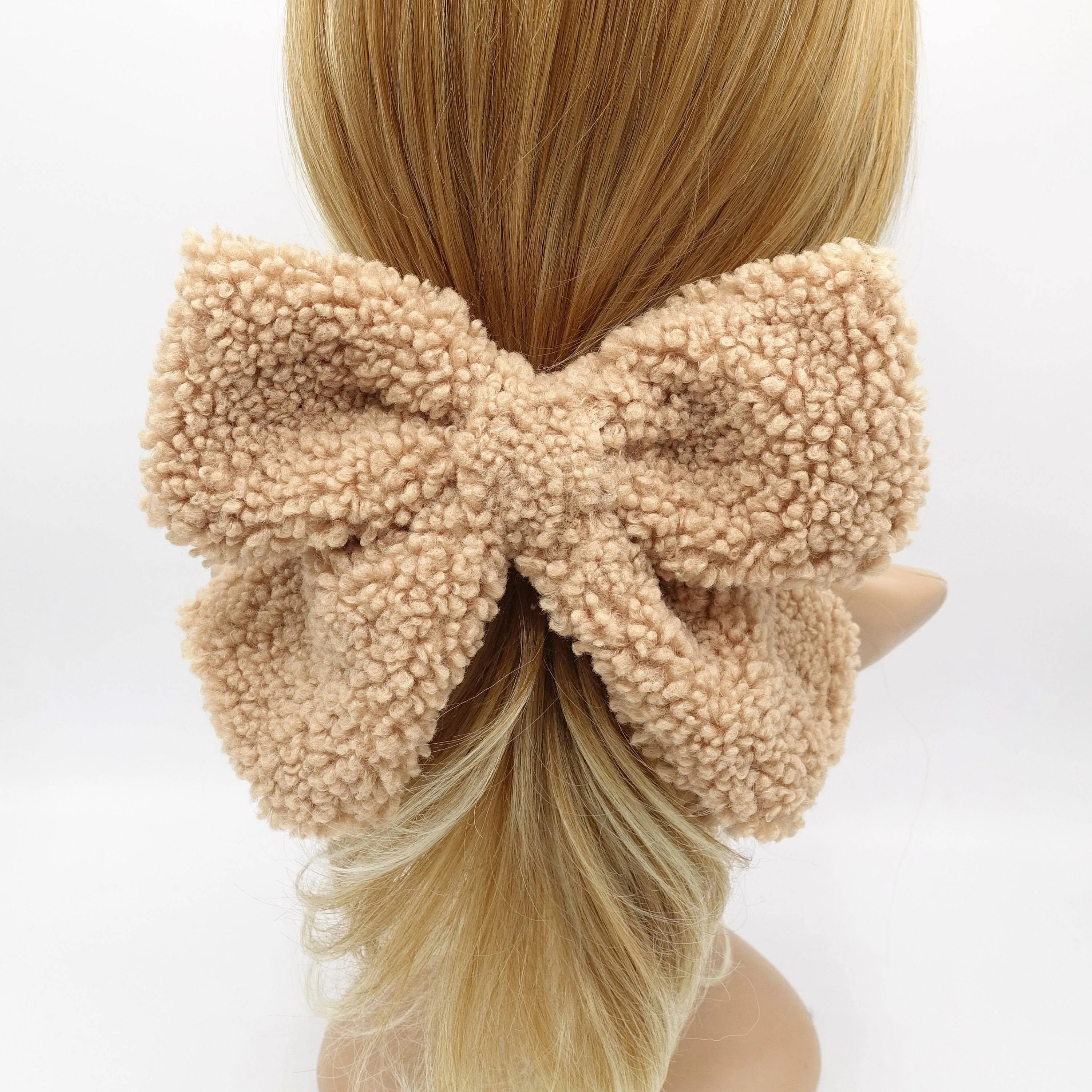 teddy big hair bow