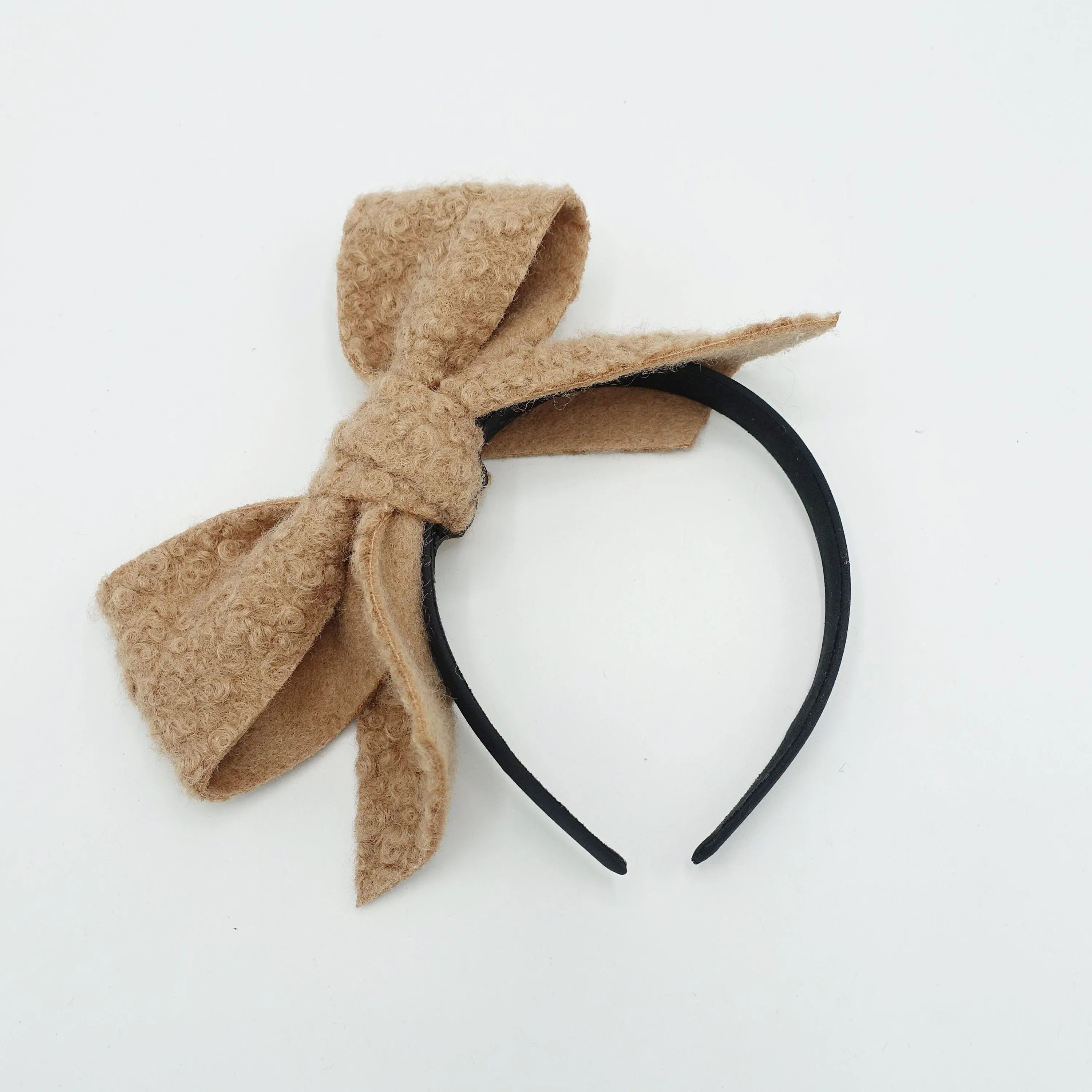 Teddy bow knot headband black hairband cute hair accessory for women