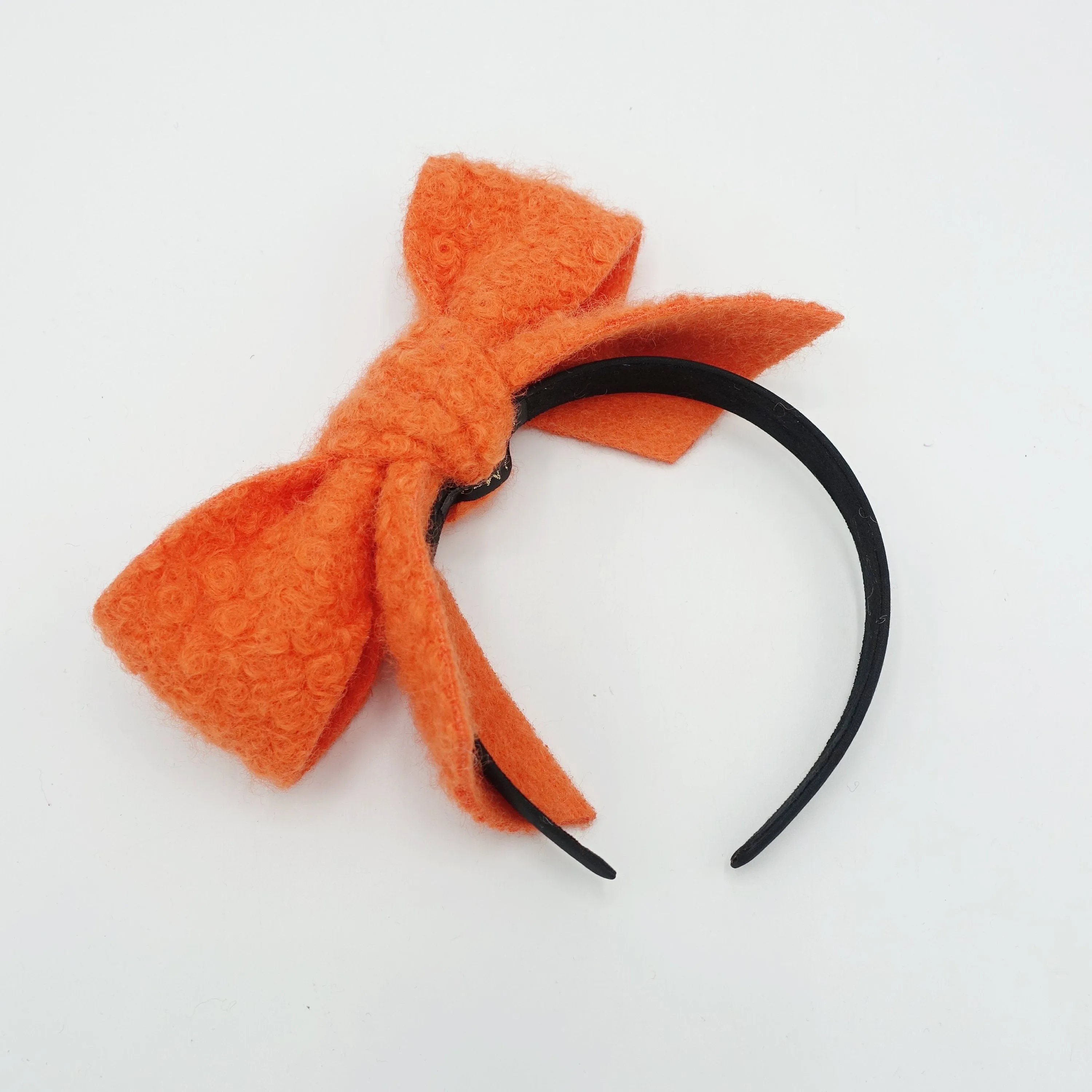 Teddy bow knot headband black hairband cute hair accessory for women