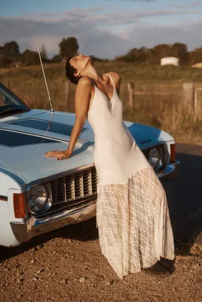 The Lace Maxi Dress, Cream