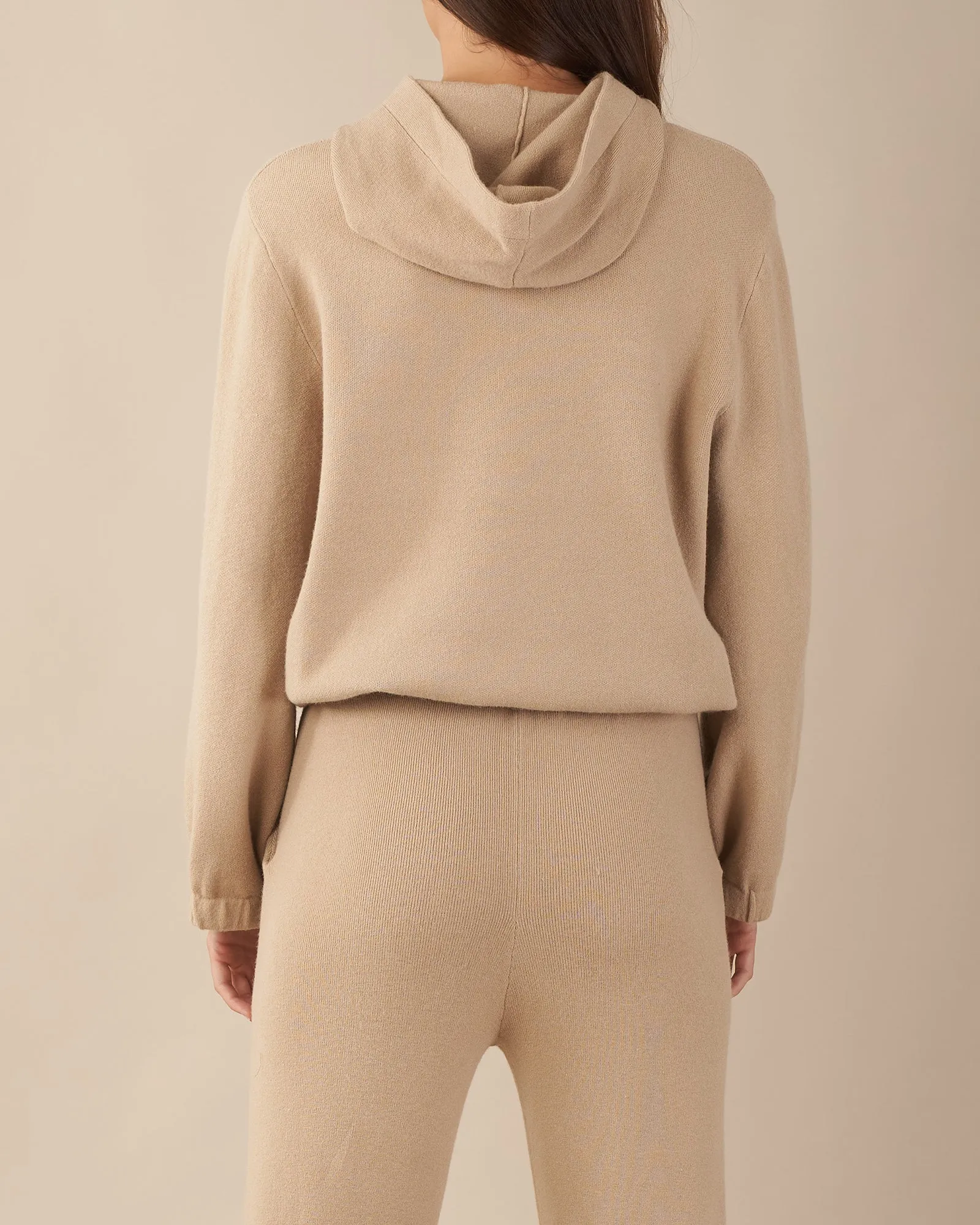 Titan Knit Hoodie - Camel