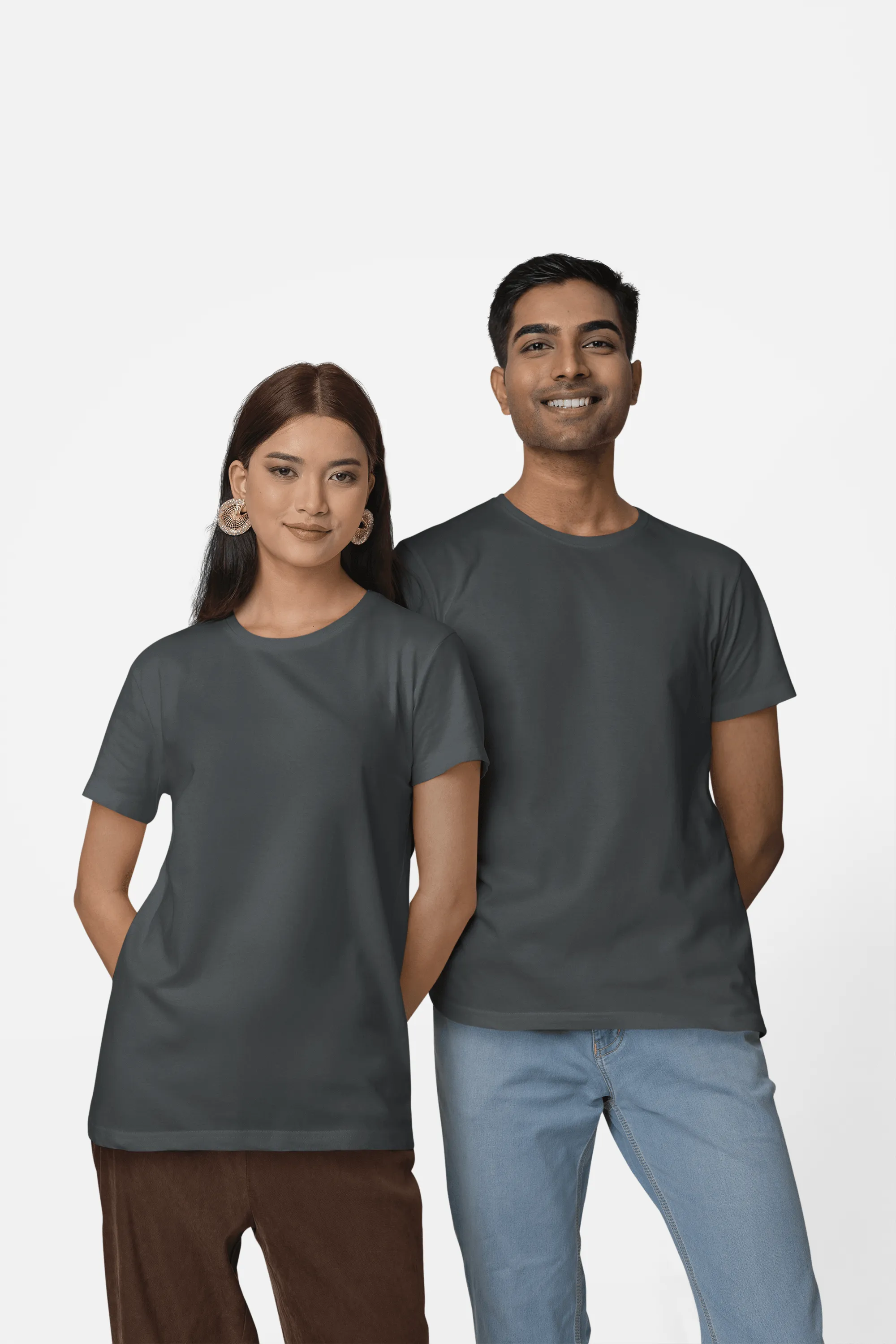 Unisex Regular Fit T-Shirt - 100% Cotton, Bio-Washed (Black)