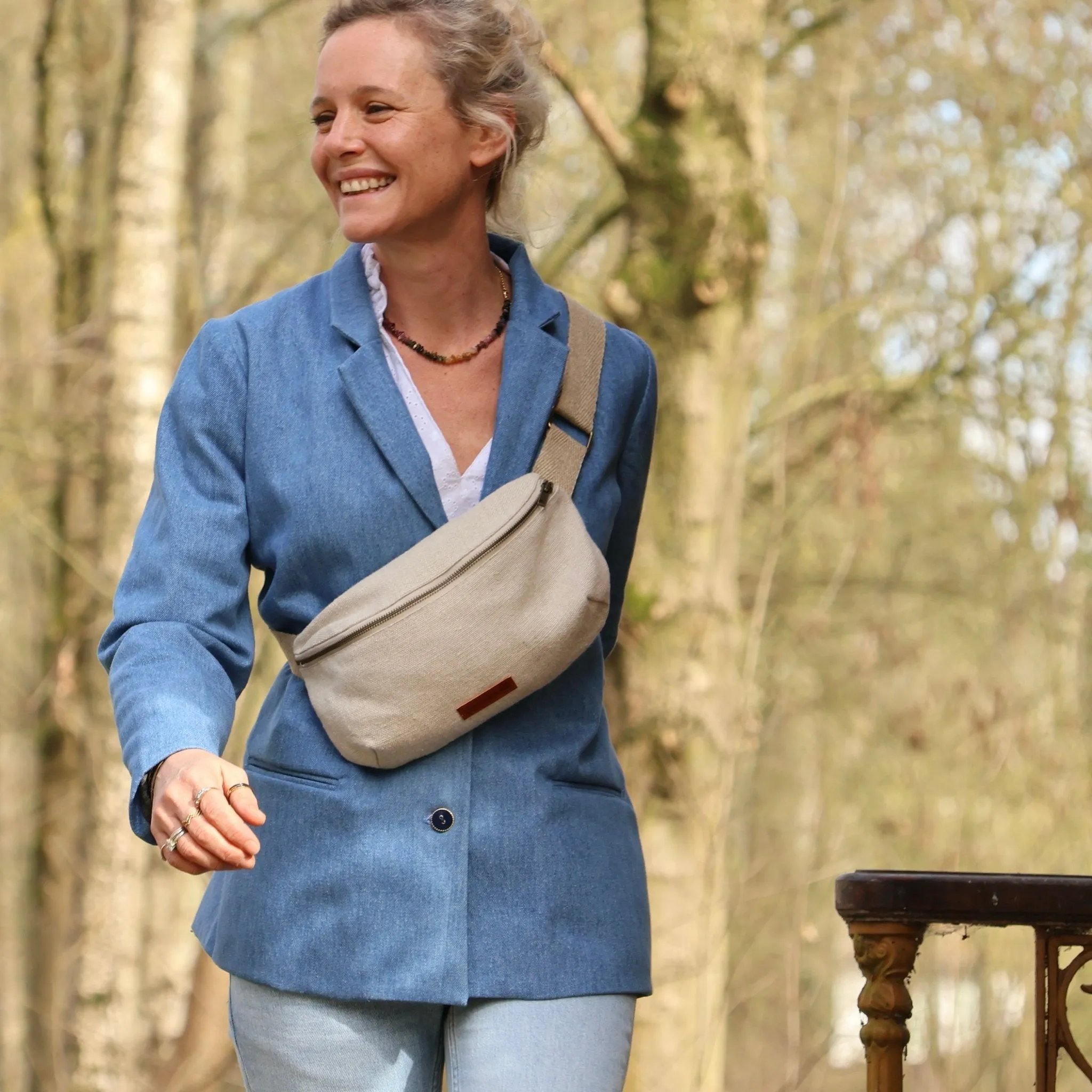 Veste Fanny en jean bleu