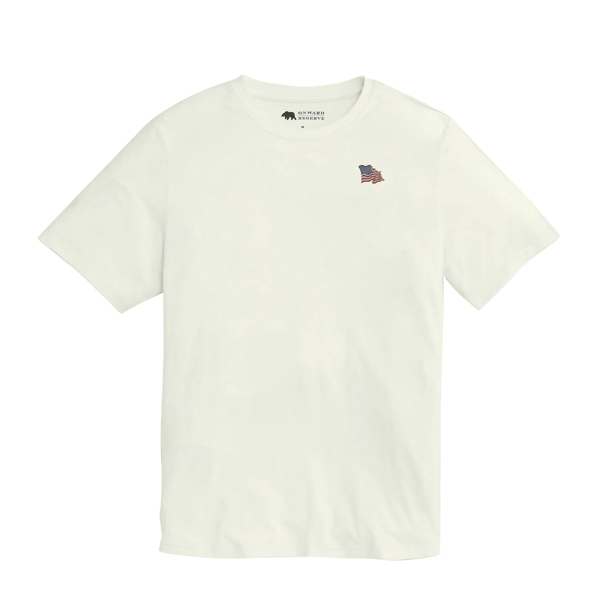 Vintage Flag Luxe Tee - White