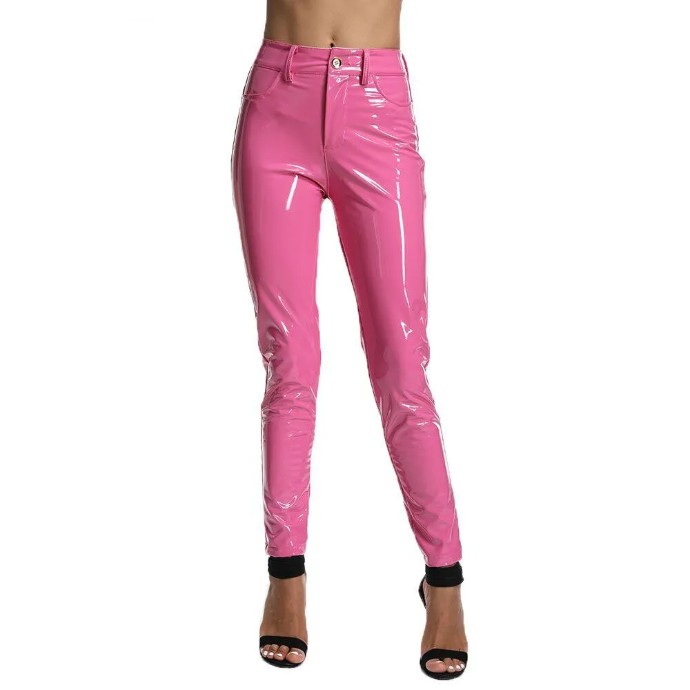 Wenkouban 2023 Full Length Pantalon Femme Women Pants High Quality Ladies Pants Bodycon Pants PU Leather Pants Women Trousers