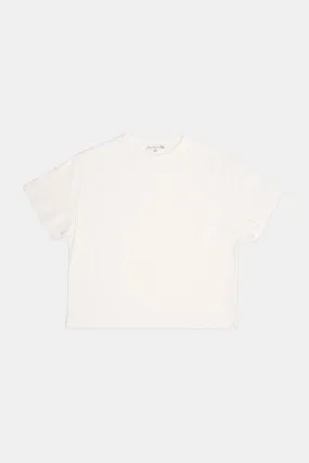 WGHP01.01 | Womens Boxy Cropped Fit T-Shirt / White