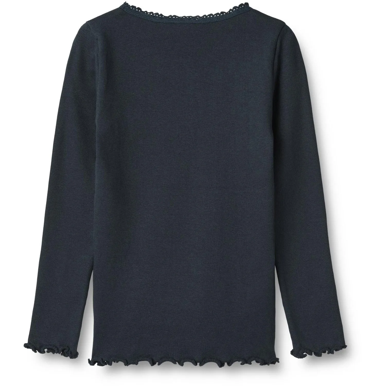 Wheat Navy Rib Blouse Reese