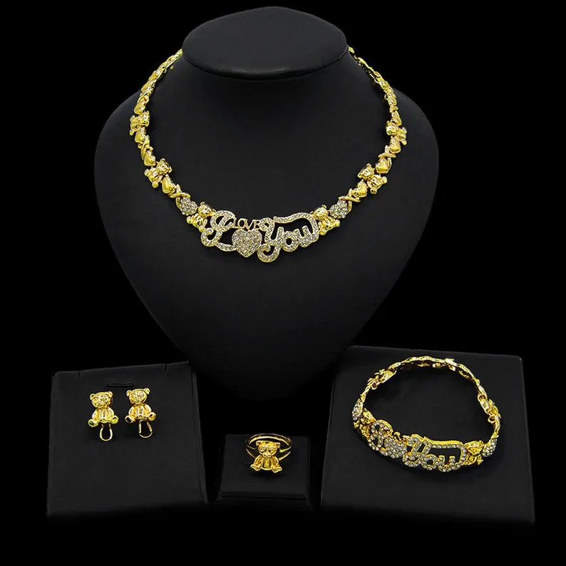 XO Teddy Bear Jewelry Set