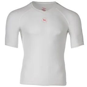 Zag 2.0 White Unisex Base Layer- Short Sleeve